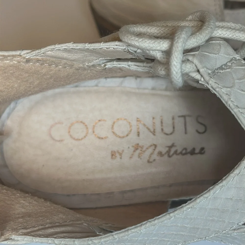 Coconuts by Matisse Lux Shootie Womens Shoes Size 9 Back Zip Side Ties Snakeskin - Picture 10 of 14